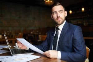 business strategist in virtual office